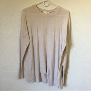 Cream Long Sleeve Swearer Large